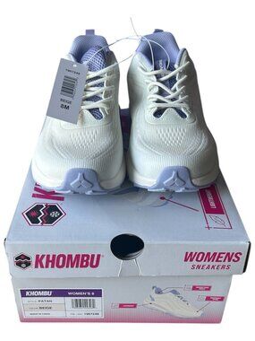 Khombu Women's Sneaker lightweight Memory Foam Beige Size 8